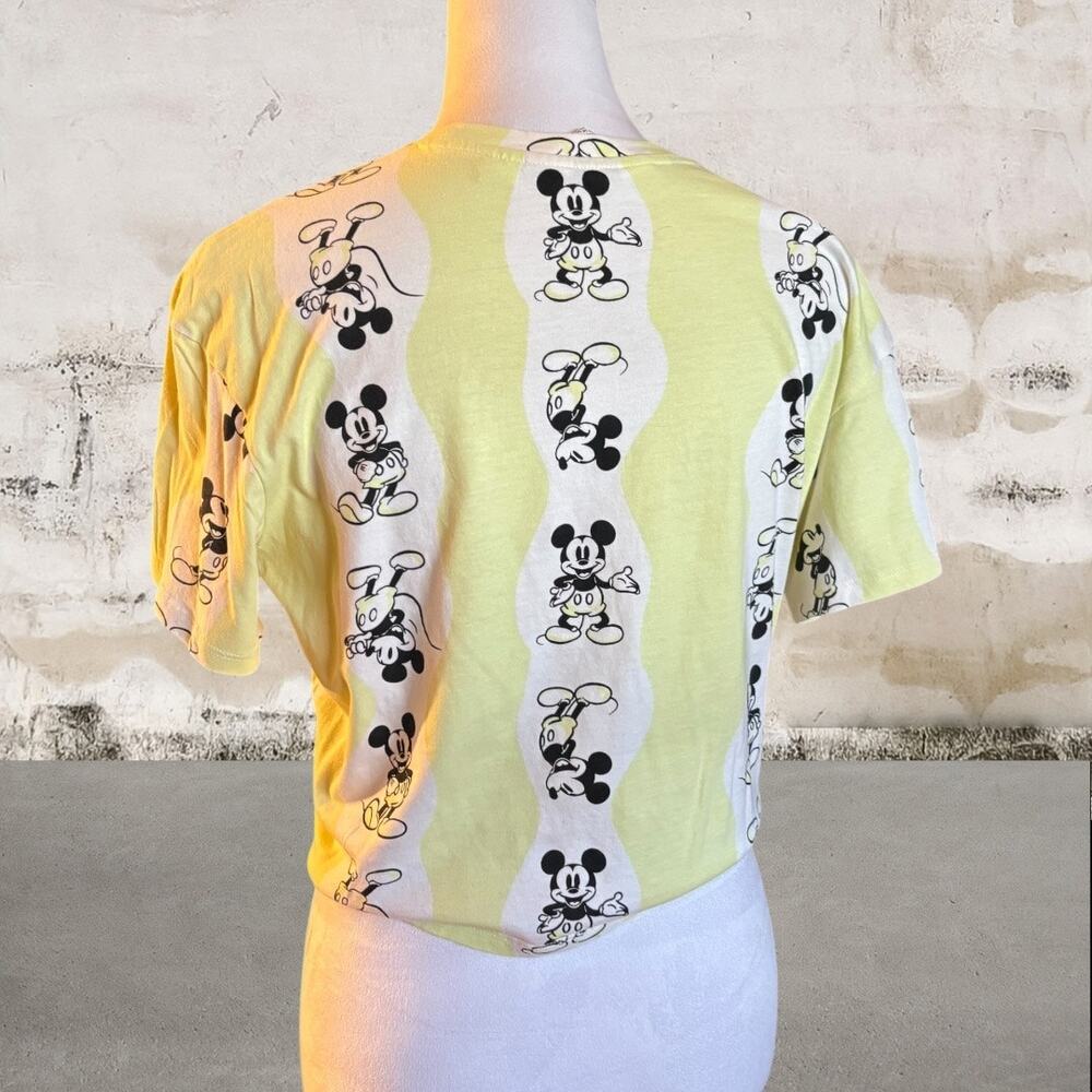 H&M NWOT Girls Mickey Mouse Tie Hem T-Shirt - Size 14Y - Picture 3 of 5